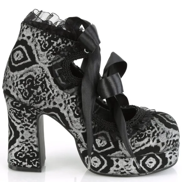 🍒 Gothic Platform Lace Up High Heel Shoes