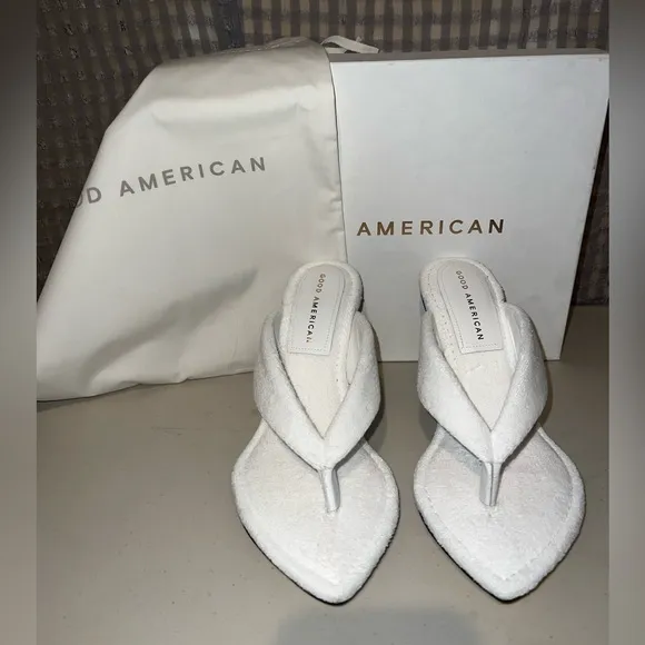 🤍 NIB! Terry High Heel Lucite Sandals