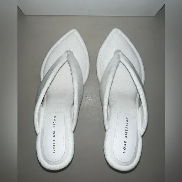 🤍 NIB! Terry High Heel Lucite Sandals