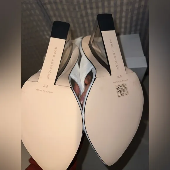 🤍 NIB! Terry High Heel Lucite Sandals