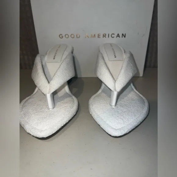 🤍 NIB! Terry High Heel Lucite Sandals