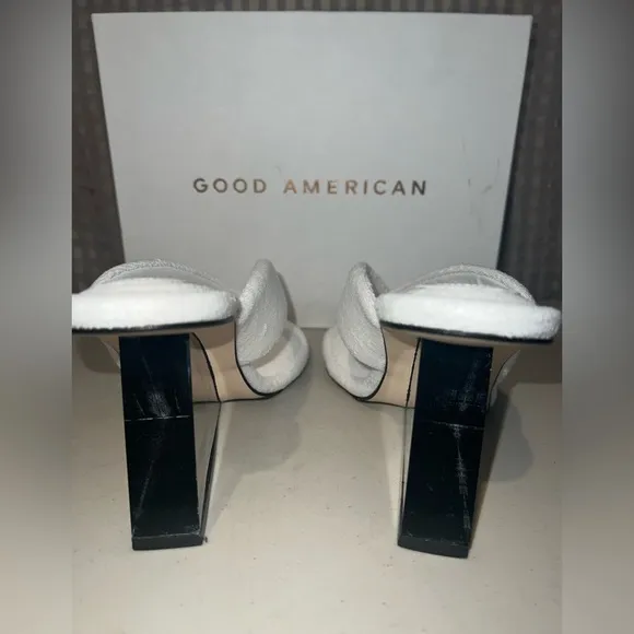🤍 NIB! Terry High Heel Lucite Sandals