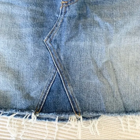 | pistola • ryder medium wash high-waisted denim mini skirt • size 26 |