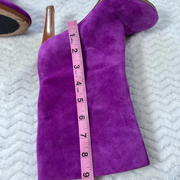 - Sergio rossi velvet purple boots size 37