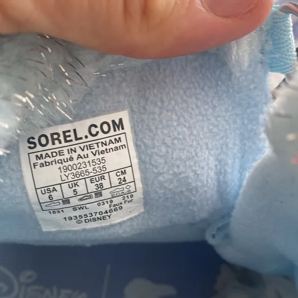 🆕 Sorel X Disney Frozen Elsa Whitney Short Lace Winter Boots