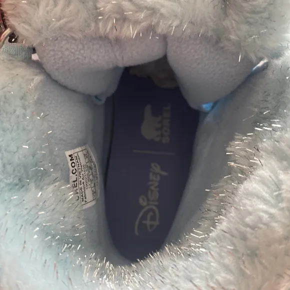 🆕 Sorel X Disney Frozen Elsa Whitney Short Lace Winter Boots