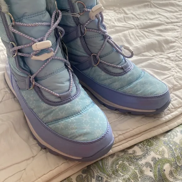 🆕 Sorel X Disney Frozen Elsa Whitney Short Lace Winter Boots
