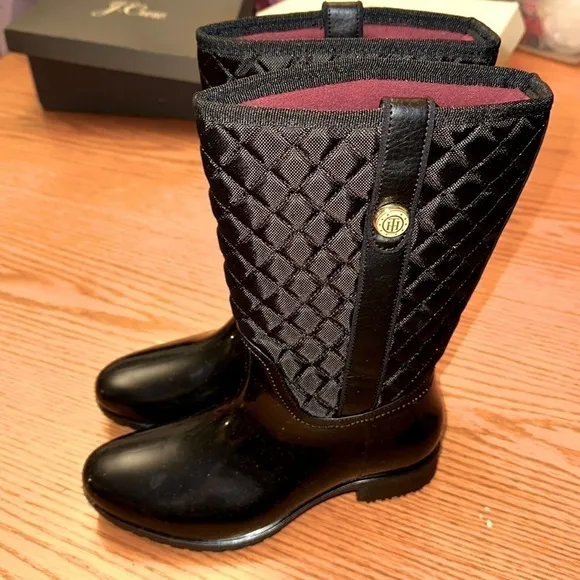 🔥 TOMMY HILFIGER Rain/Winter Tall Boots Size 8M