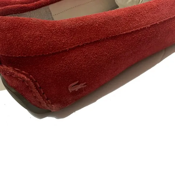 10 / Lacoste Red Suede Loafers for Men’s