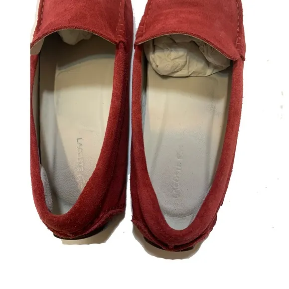 10 / Lacoste Red Suede Loafers for Men’s