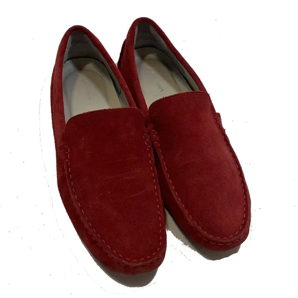 10 / Lacoste Red Suede Loafers for Men’s