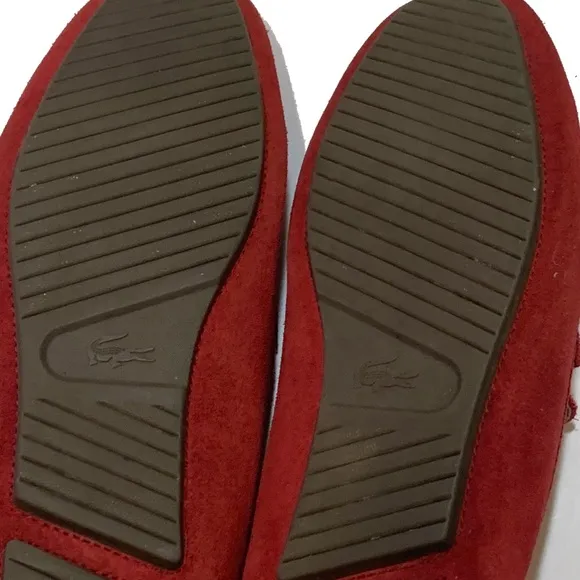 10 / Lacoste Red Suede Loafers for Men’s