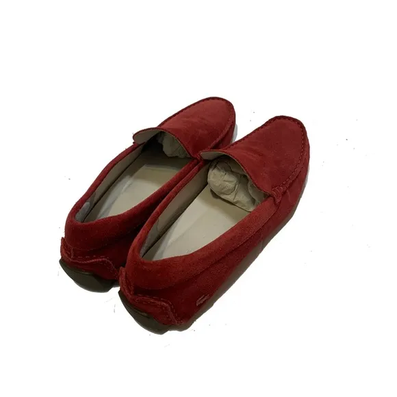 10 / Lacoste Red Suede Loafers for Men’s