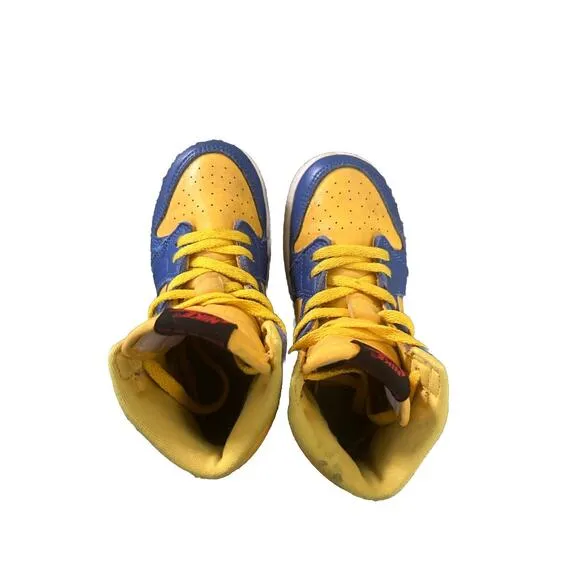 10c Jordan 1 Retro High OG Reverse Laney Yellow Royal Blue TD FD2598-700 Shoes