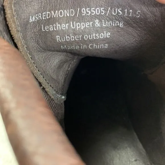 1901 Nordstrom Dress Shoes sz 11.5 wing tip Boots brown Suede Leather Oxford