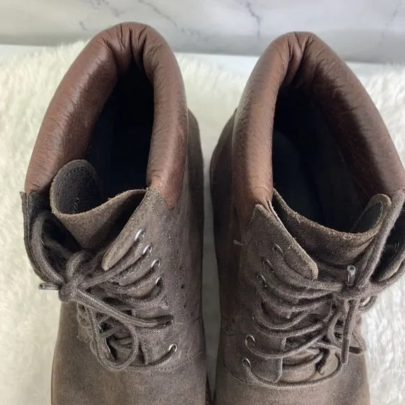 1901 Nordstrom Dress Shoes sz 11.5 wing tip Boots brown Suede Leather Oxford