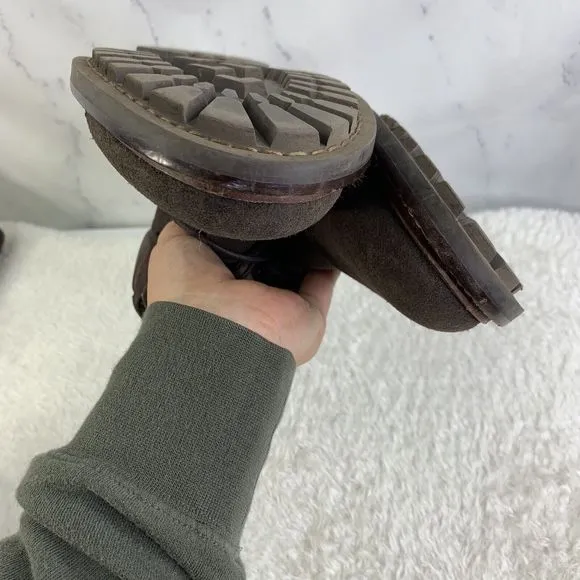 1901 Nordstrom Dress Shoes sz 11.5 wing tip Boots brown Suede Leather Oxford