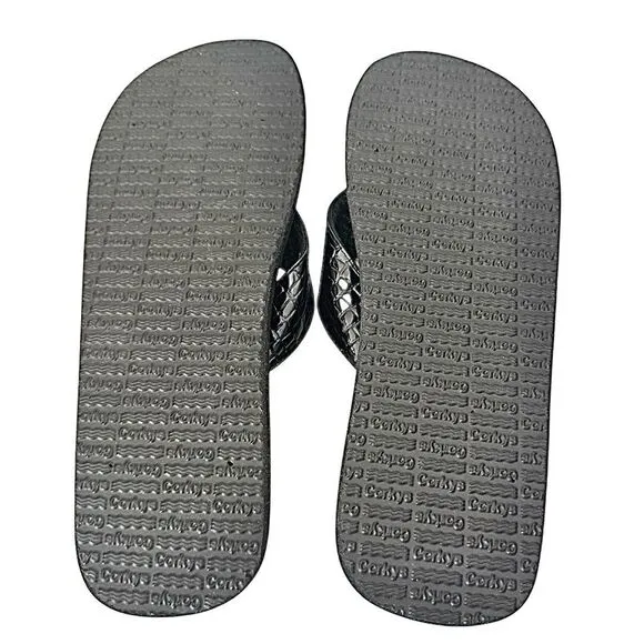2 Corkys Sandals Womens Size 11 Lumi Casual Slip On Flip Flops  Black &amp; Red
