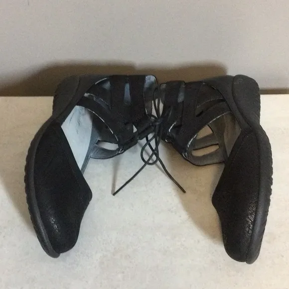 38 NAOT black Kata NuBuck leather shoes