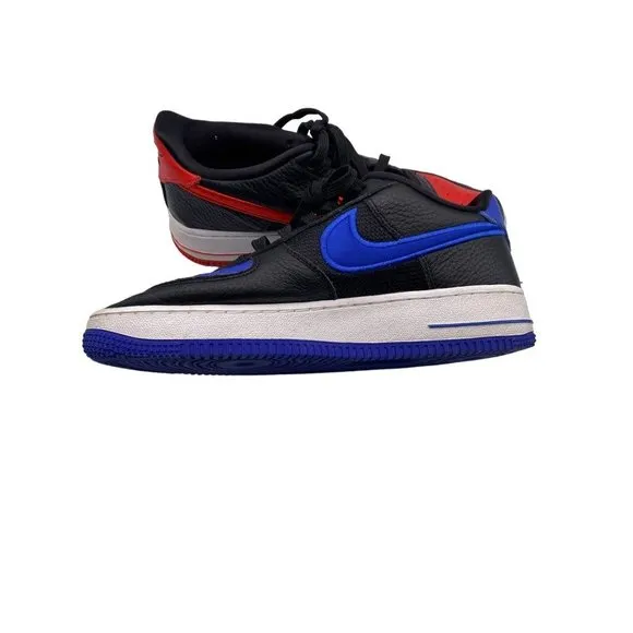 7Y Nike Boys Air Force 1 Low 82 DH0201-001 Black Casual Shoes Sneakers