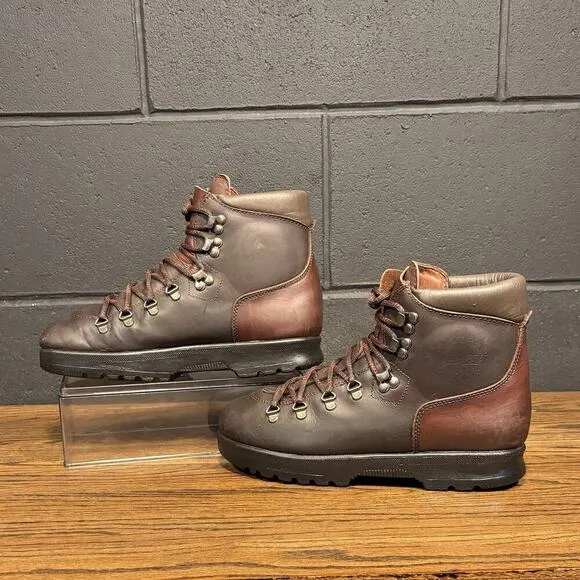 80’s Vintage Dexter Brown Leather Hiking Mountain Boots Men’s 8 Made In USA