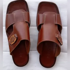 A. Testoni Brown Leather Men's Sandals_10