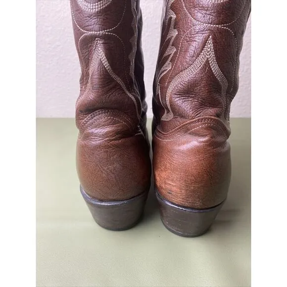 Abilene Men's Cowboy   Boots Size 11D Brown Leather Western USA‎