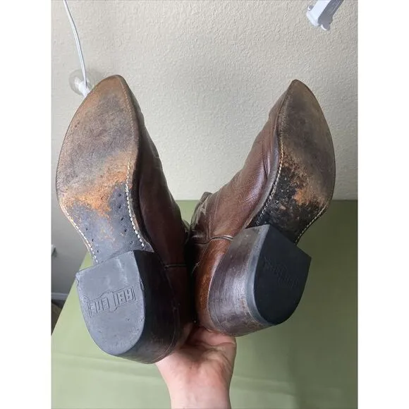 Abilene Men's Cowboy   Boots Size 11D Brown Leather Western USA‎