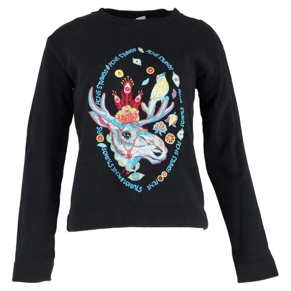Acne Studios Oslavi Sweater in Black Cotton