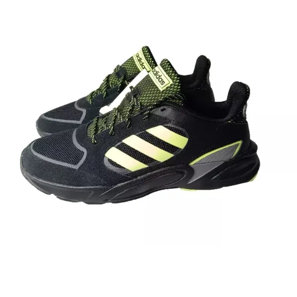 adidas 90s Valasion Shoes Men''s Size 8.5 Sneakers Black Hi-Res Yellow' EG5639