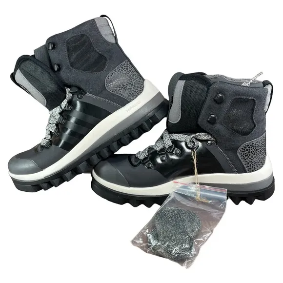 Adidas by Stella McCartney Eulampis FX1963 Black Ankle Hiking Boots Women Sz 5