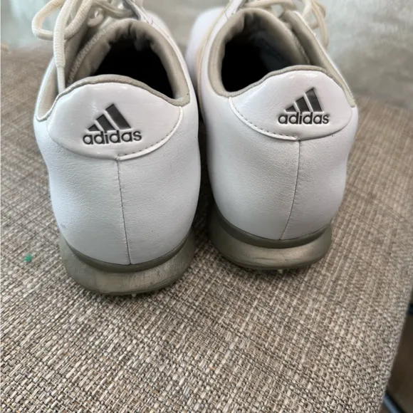 Adidas ClimaProof FitFoam Golf Shoes Men’s 9.5 White ThinTech Traxion Spikes