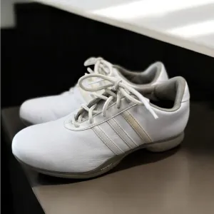 Adidas ClimaProof FitFoam Golf Shoes Men’s 9.5 White ThinTech Traxion Spikes