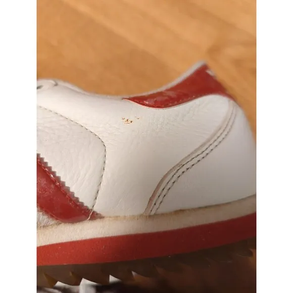 Adidas Country Ripple Sneakers Shoes Mens 7 Leather White Red Leather 2001