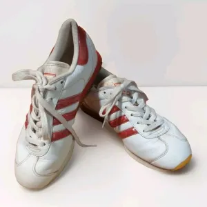 Adidas Country Ripple Sneakers Shoes Mens 7 Leather White Red Leather 2001
