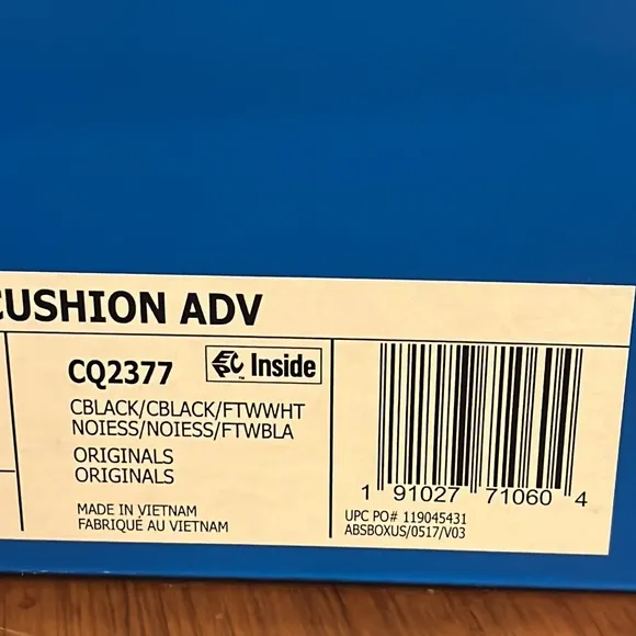 Adidas EQT Cushion ADV shoes sneakers new CQ2377 black white Mens sizes