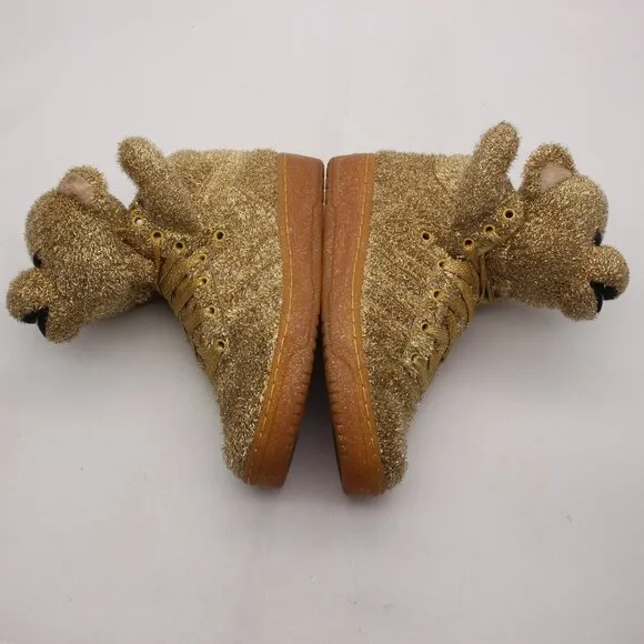Adidas Jeremy Scott Gold Bear Shoes Men's 7.5 Women's 8.5 Sneakers G96188