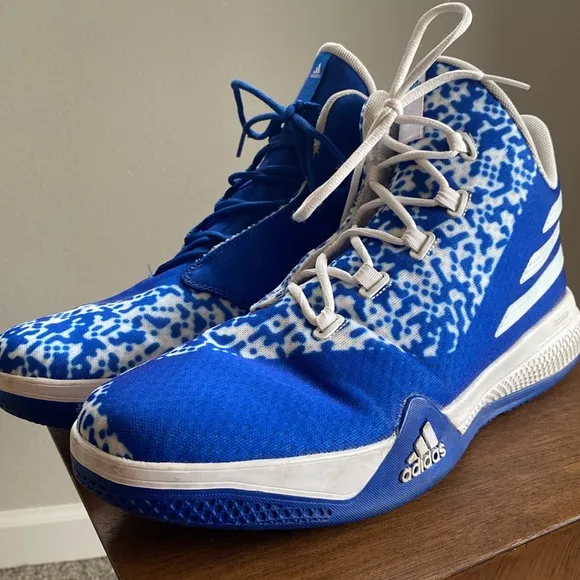 Adidas Light Em Up 2 Blue Basketball Bounce Shoes Sneakers, Men’s 13.5