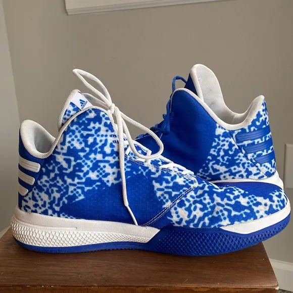 Adidas Light Em Up 2 Blue Basketball Bounce Shoes Sneakers, Men’s 13.5