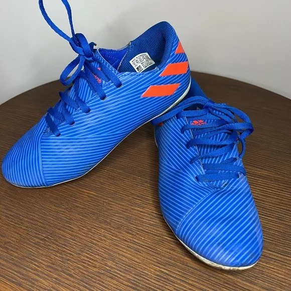 Adidas Mens Nemeziz Messi 19.4 EG3319 Blue Soccer Cleats Shoes Sneakers size 5