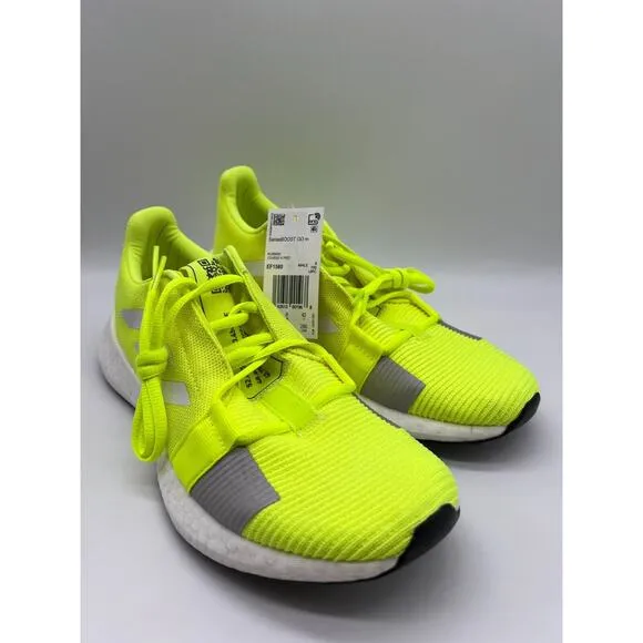 adidas Men's Senseboost GO Running Shoes Neon/Yellow Sneakers EF1580 Size 8.5