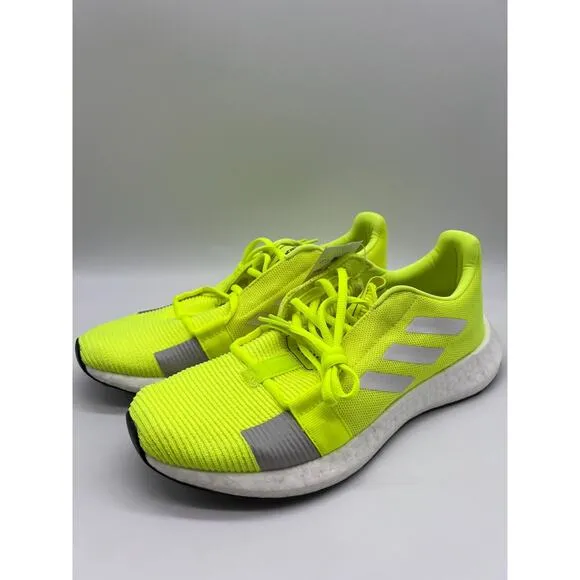 adidas Men's Senseboost GO Running Shoes Neon/Yellow Sneakers EF1580 Size 8.5