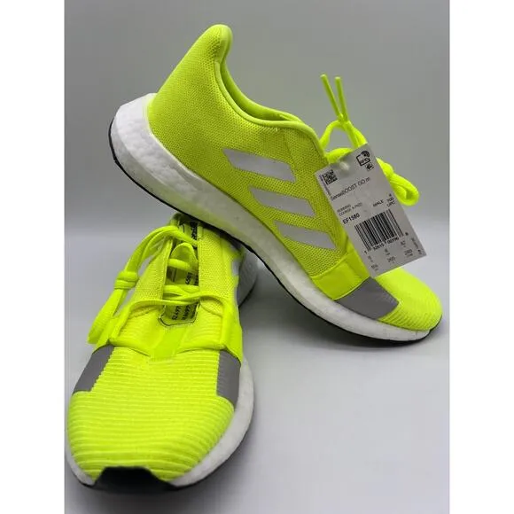 adidas Men's Senseboost GO Running Shoes Neon/Yellow Sneakers EF1580 Size 8.5