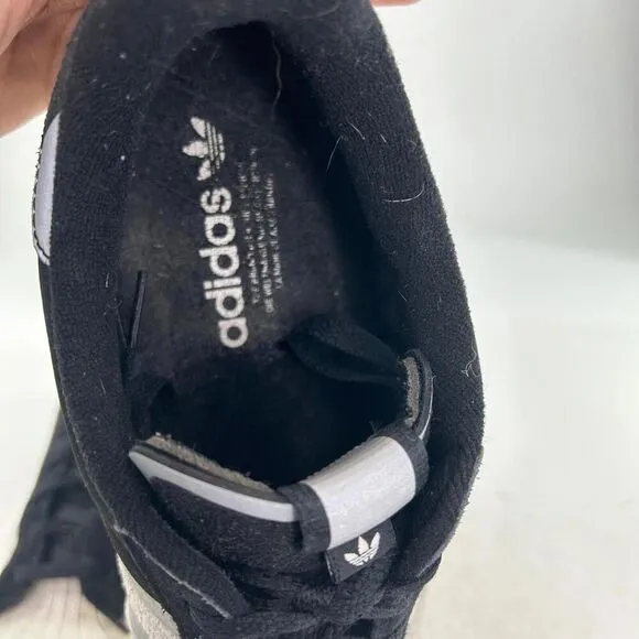 Adidas Originals Men's Superstar Sneakers US 10.5 Black Sliver Metallic Shoes