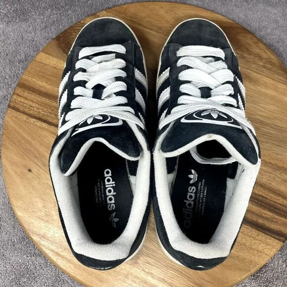 Adidas Originals Campus 00s Mens 10 Shoes Sneakers Core Black Cloud White HQ8708
