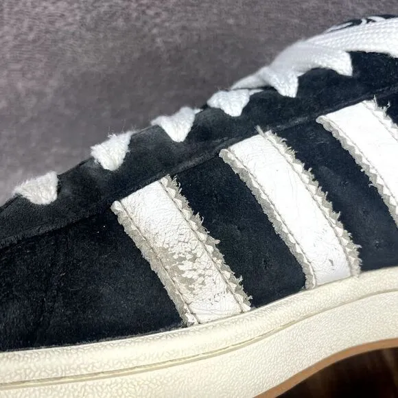 Adidas Originals Campus 00s Mens 10 Shoes Sneakers Core Black Cloud White HQ8708