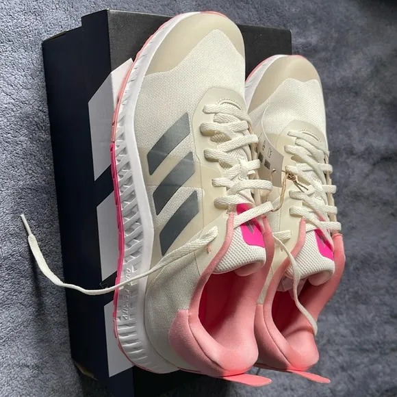 Adidas Pink and Gray Sneakers with Modern Athletic Design