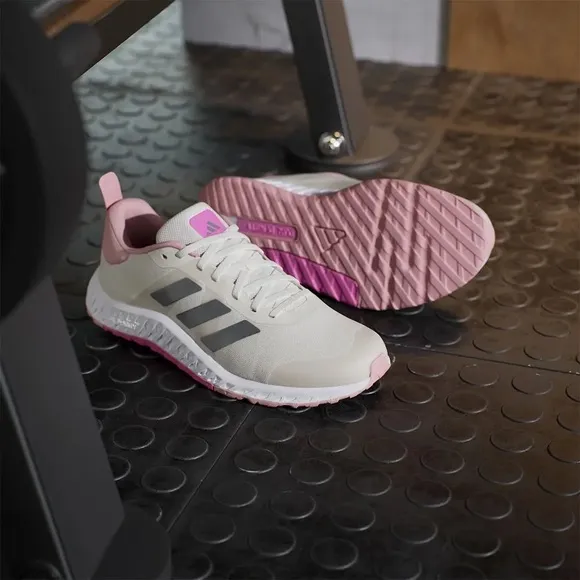 Adidas Pink and Gray Sneakers with Modern Athletic Design