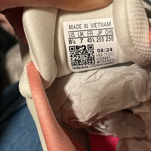 Adidas Pink and Gray Sneakers with Modern Athletic Design