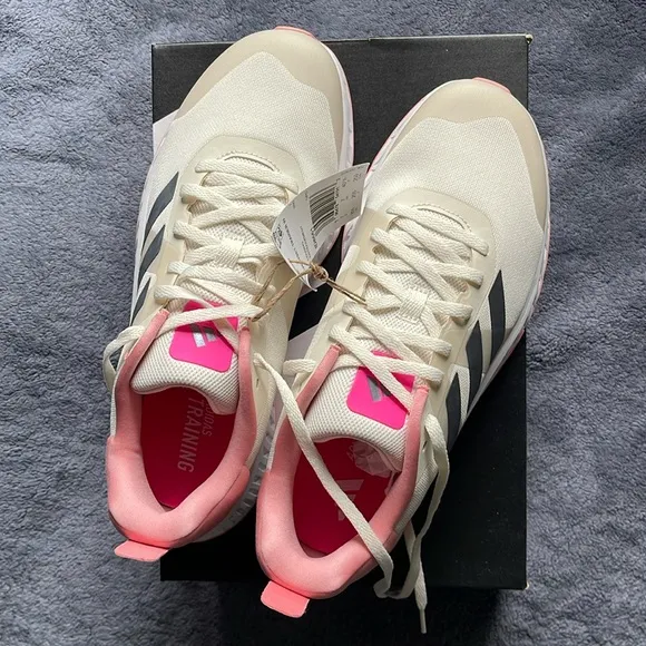 Adidas Pink and Gray Sneakers with Modern Athletic Design